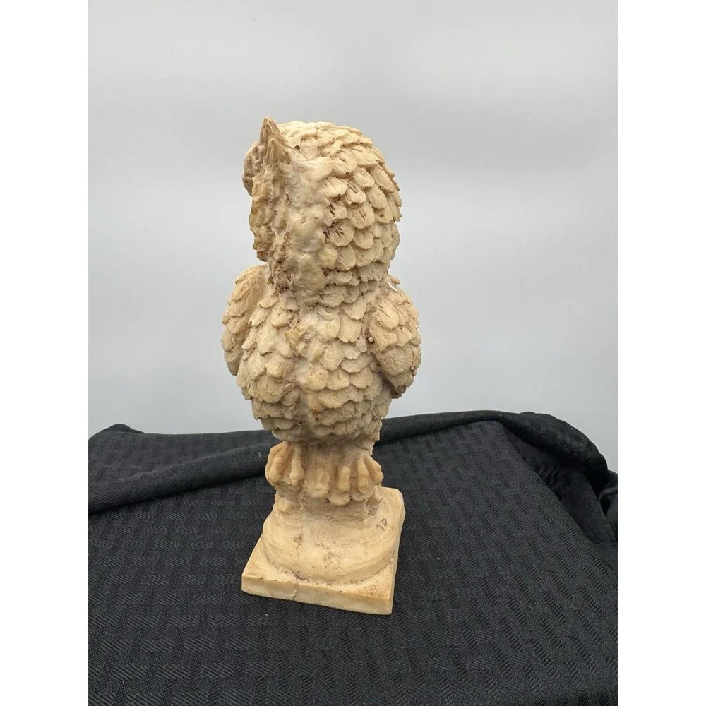 Vintage Resin Carved Owl